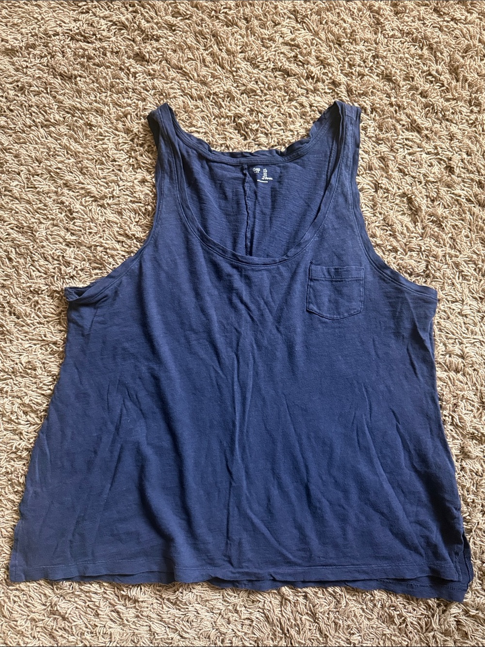 GAP Navy Blue Muscle Tank Top